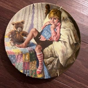 1986 Reco Diddle Diddle Dumpling Collectors Plate From The Mother Goose Series